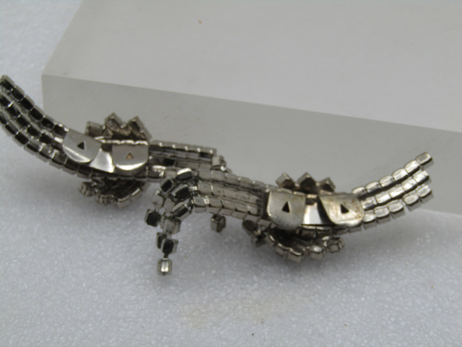 Vintage Rhinestone Pair of Shoe Clips, Dangle, 1940's-1950's - 4