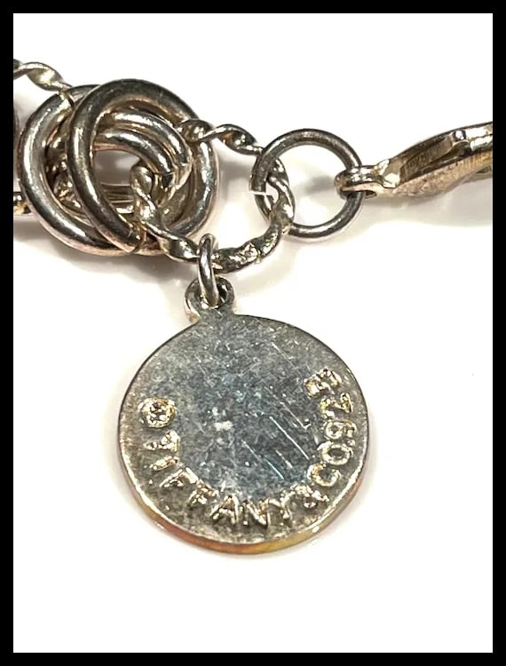 Sterling Silver Circle Charm Bracelet - 5