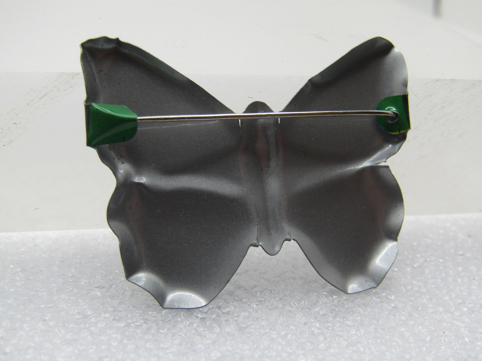 Vintage Enameled Litho Butterfly Brooch, 1950's-1960's - 4