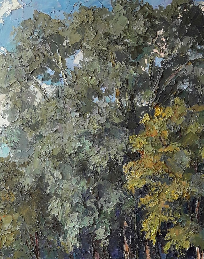 OIl painting School park Serdyuk Boris Petrovich - 2