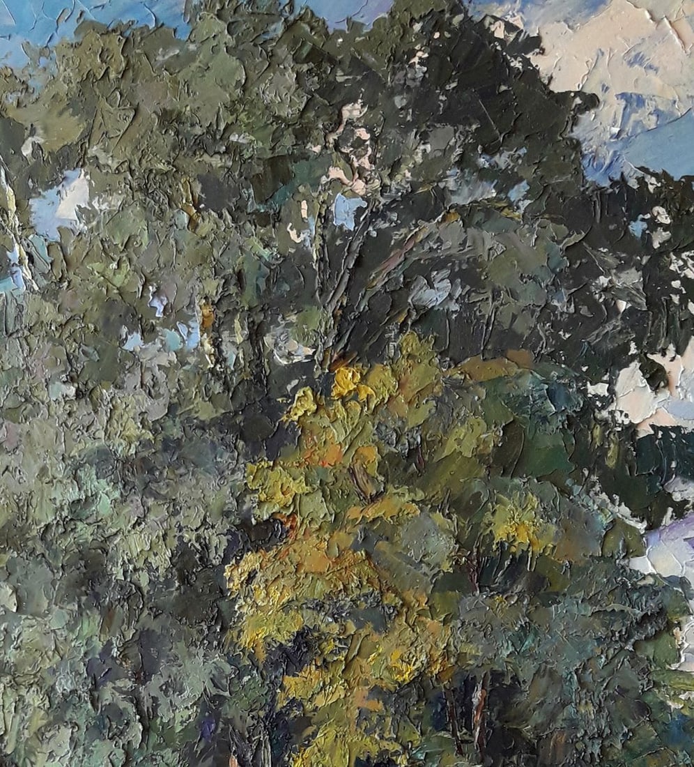 OIl painting School park Serdyuk Boris Petrovich - 3