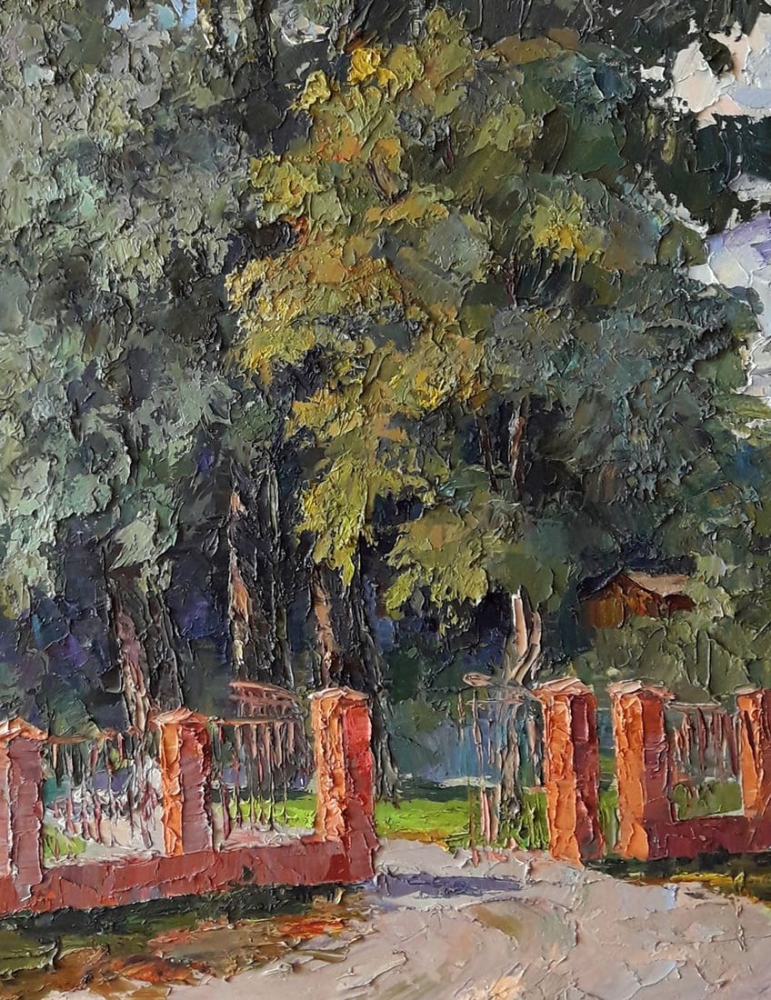 OIl painting School park Serdyuk Boris Petrovich - 4