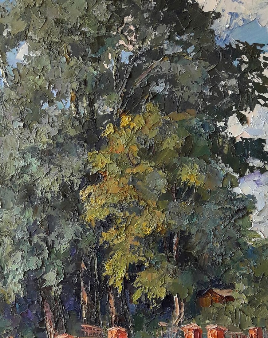 OIl painting School park Serdyuk Boris Petrovich - 6