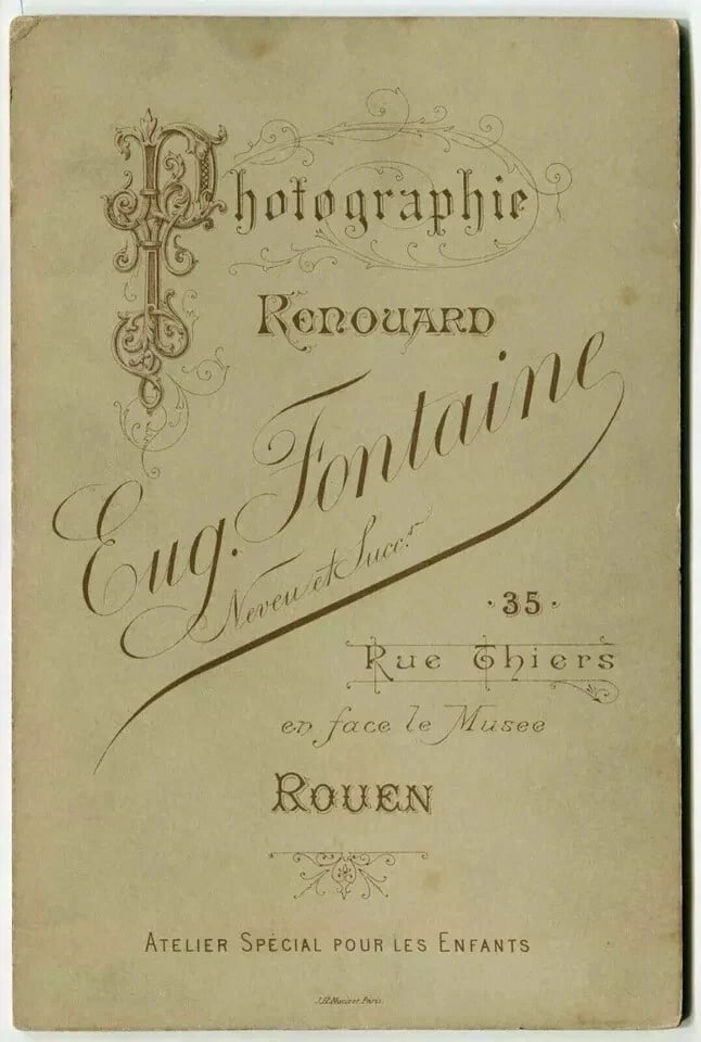 Cabinet Card Photographs Eug. Fontaine Portrait Woman Actress c. 1870 - 7