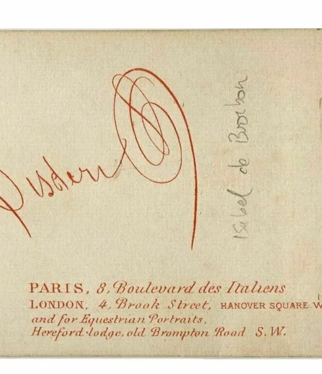 CDV Photo – Princess Isabelle de Bourbon – Disdéri, Paris Royal Portrait 1865 - 7