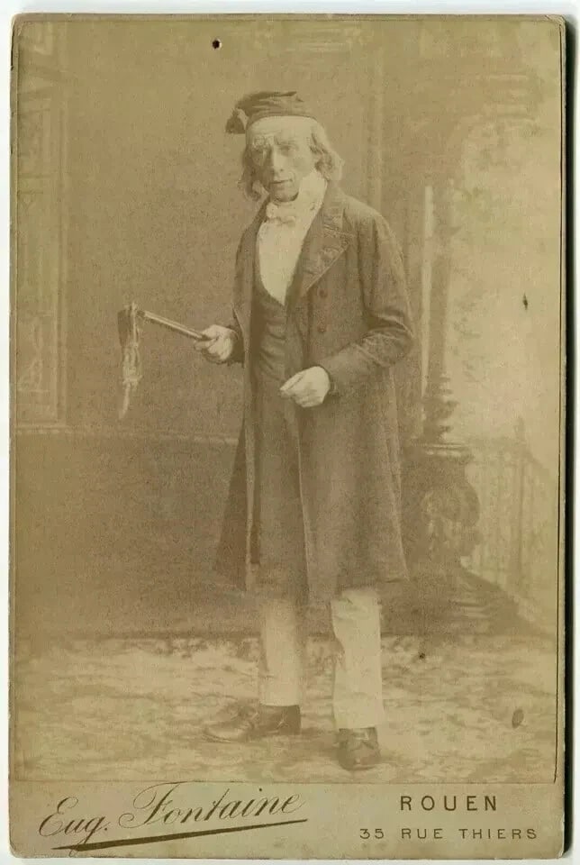 Cabinet Card Photograph Eug.Fontaine - Actor G.Germane ? Dedicated c. 1870 - 4