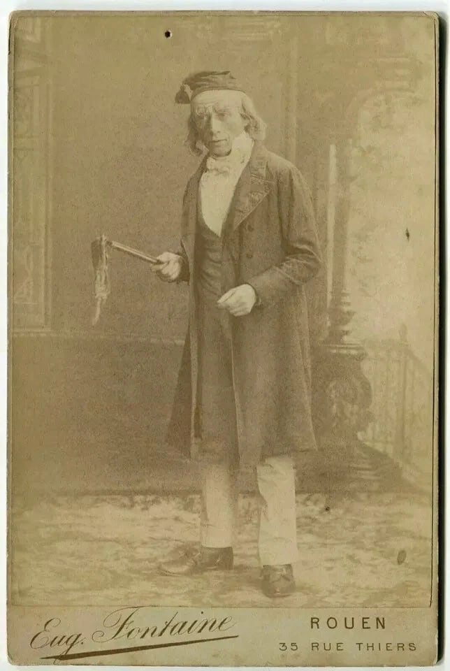 Cabinet Card Photograph Eug.Fontaine - Actor G.Germane ? Dedicated c. 1870 - 6