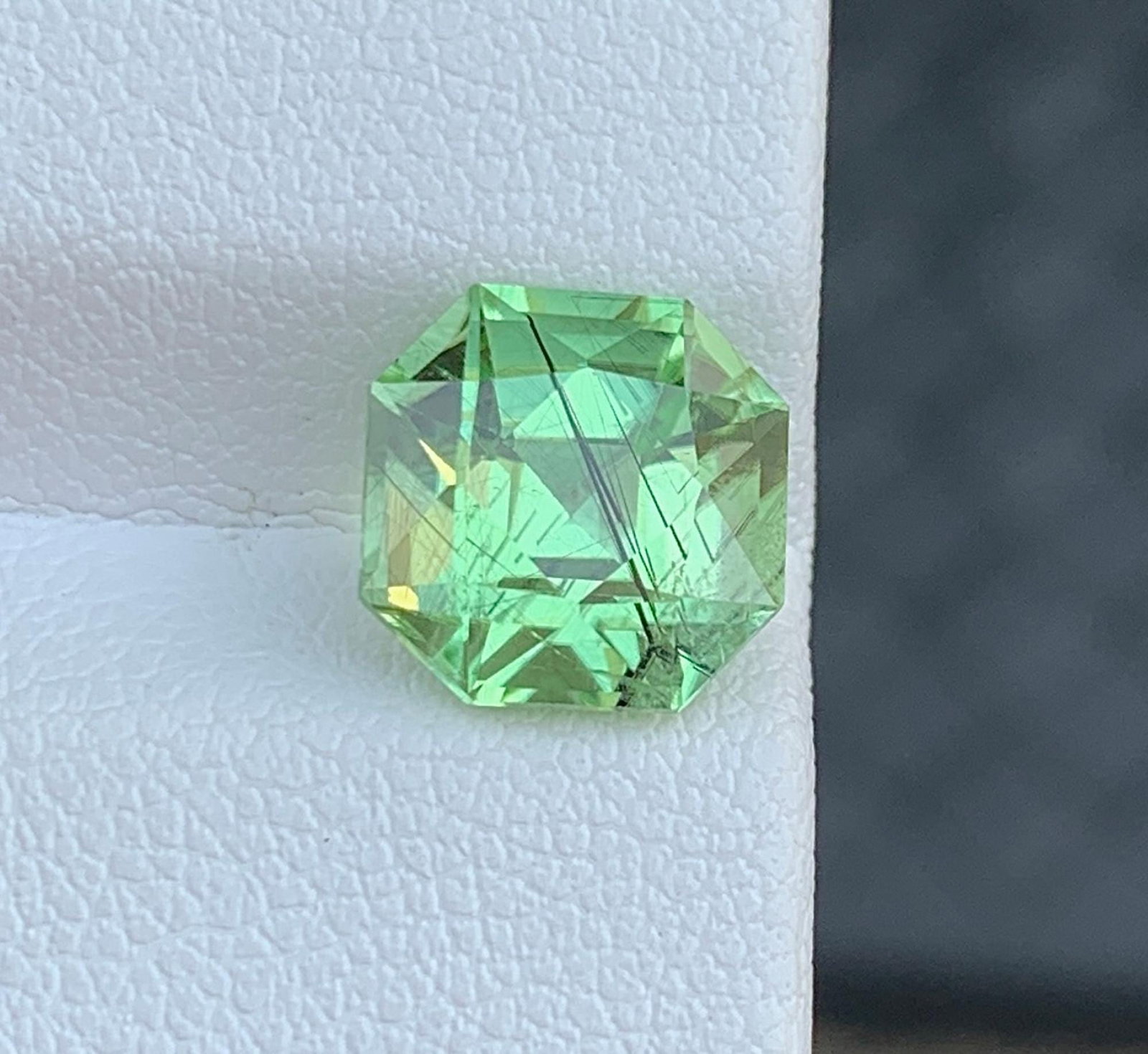 Natural Rutile Peridot Gemstone: 3.55 Carat August Birthstone Pakistan Origin - 4