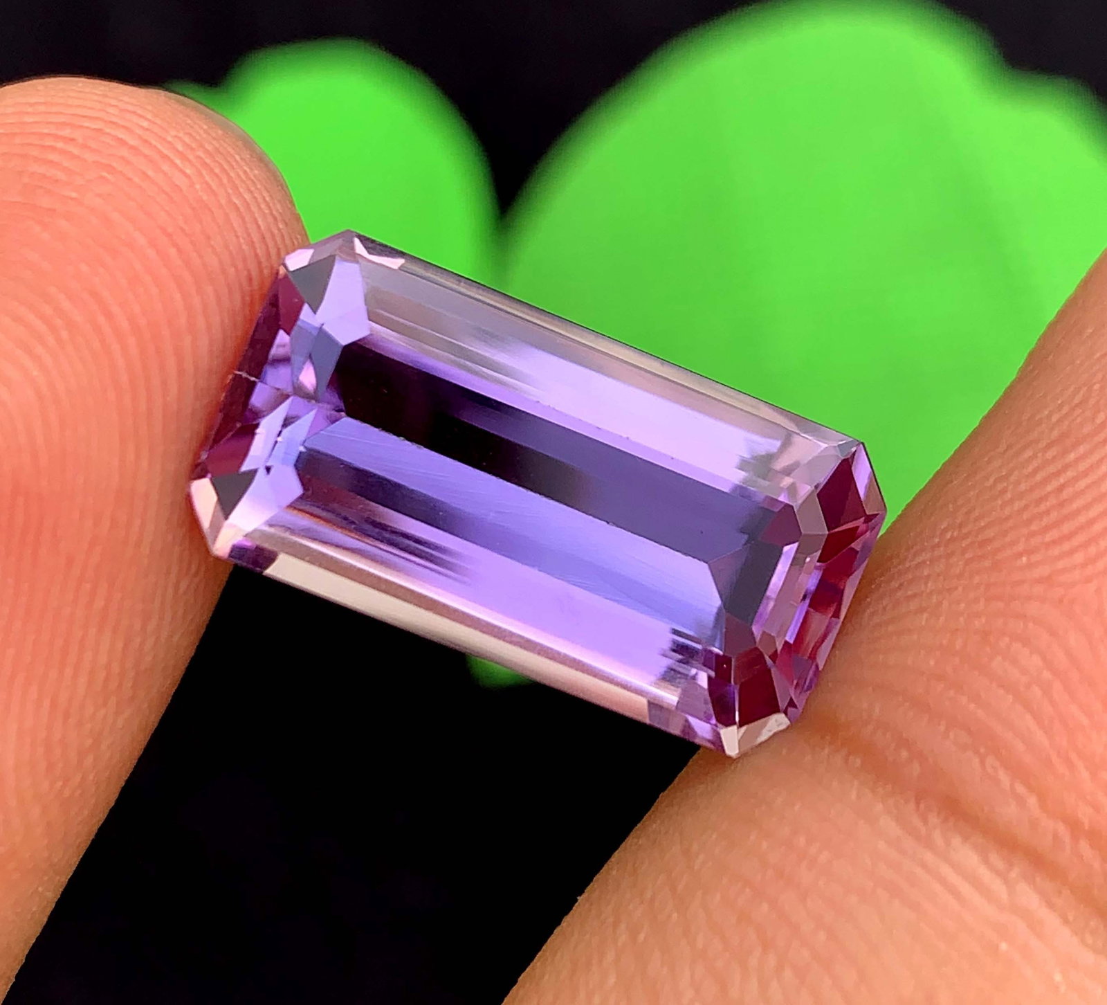 Emerald Cut Amethyst Gemstone: 13.20 Carats, February Birthstone - 2