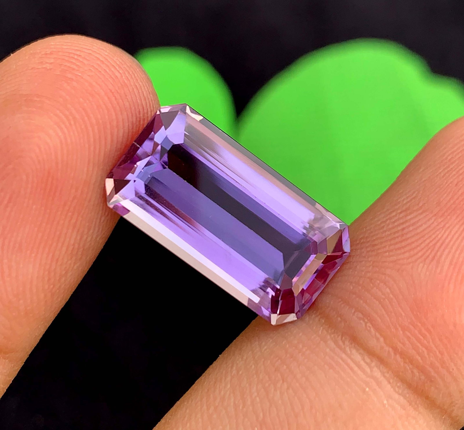 Emerald Cut Amethyst Gemstone: 13.20 Carats, February Birthstone - 3