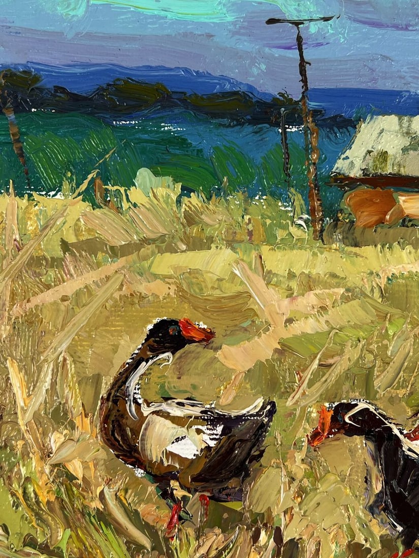 Oil painting Edge of the Village Oksana Ivanyuk - 4