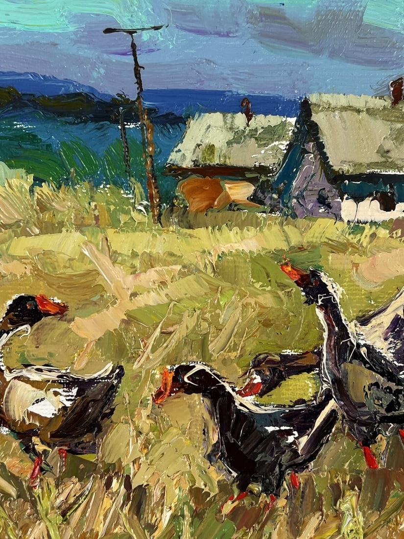 Oil painting Edge of the Village Oksana Ivanyuk - 6