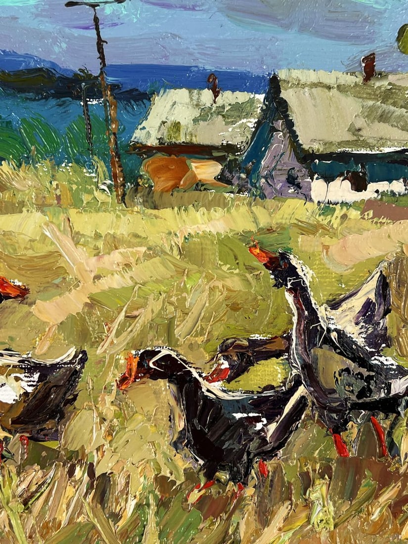 Oil painting Edge of the Village Oksana Ivanyuk - 7