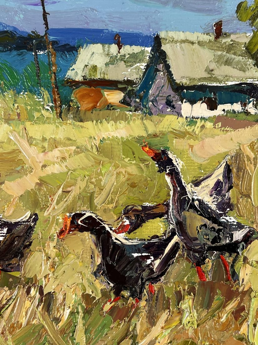 Oil painting Edge of the Village Oksana Ivanyuk - 8