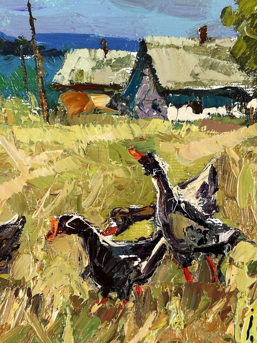 Oil painting Edge of the Village Oksana Ivanyuk - 9