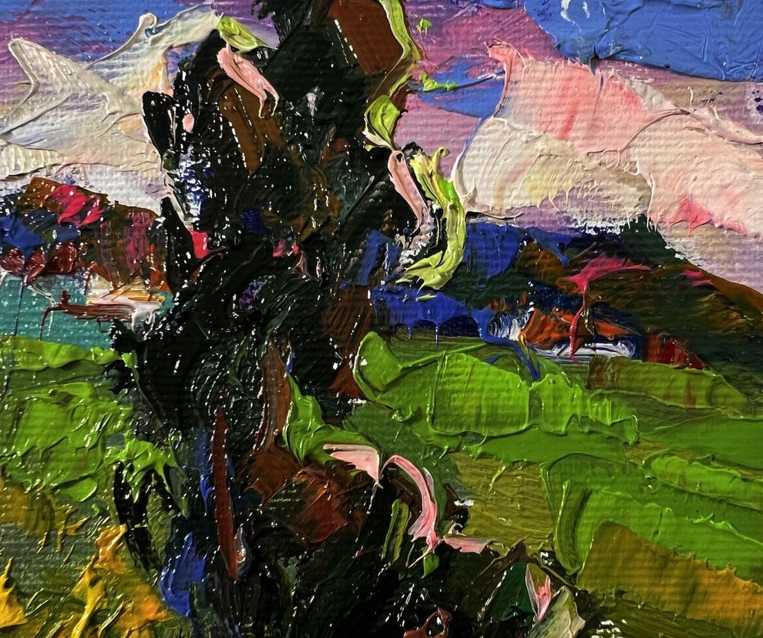 Oil painting Geese under the trees Oksana Ivanyuk - 4