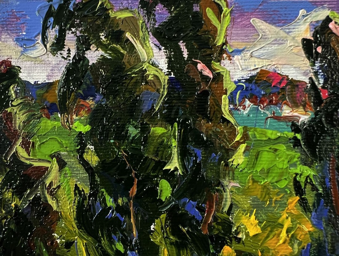 Oil painting Geese under the trees Oksana Ivanyuk - 7
