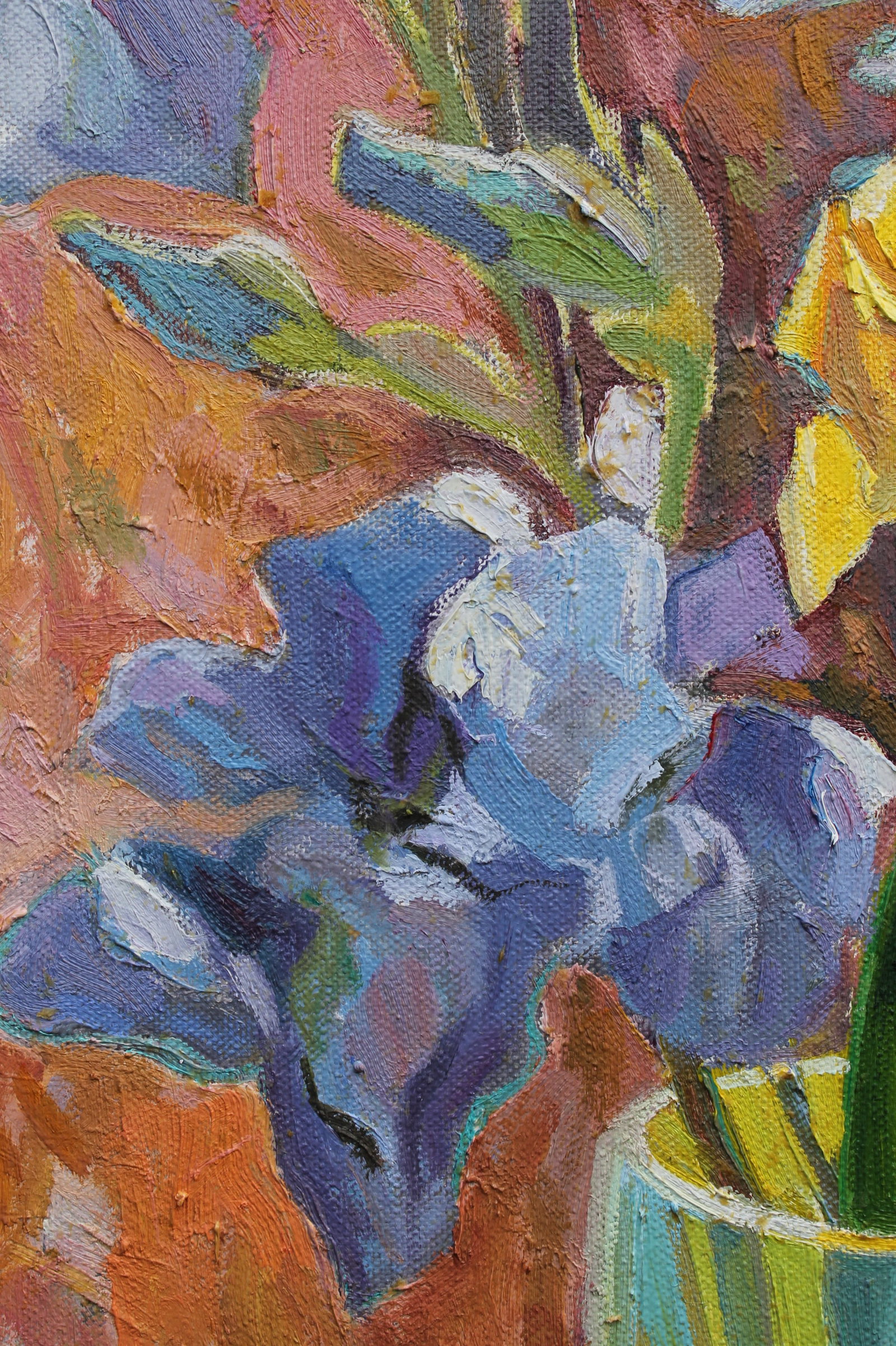 Oil painting Irises Maria Voloschak - 8
