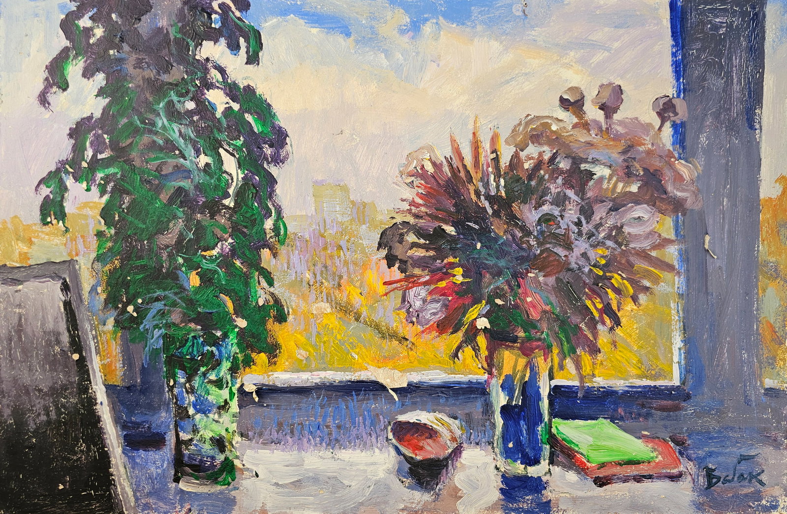 Acrylic painting autumn has come Vyacheslav Petrovich Babac: Title: Acrylic painting autumn has come Vyacheslav Petrovich Babac Description: 428BA Painter: Vyacheslav Petrovick Babac S?ze: 40x60 cm/ 15.74x23.62 inches Components: Acrylic, fiberboard Original pa