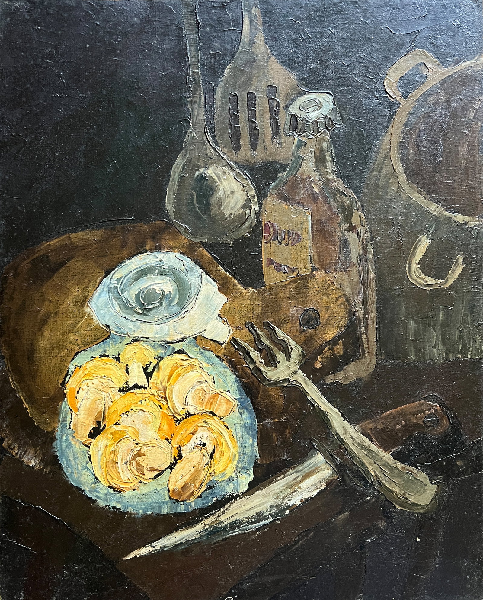 Oil painting with frame Chernobyl K. Leonid: Title: Oil painting with frame Chernobyl K. Leonid Description: 708KK Painter: K. Leonid S?ze: 50x40 cm/ 19.68x15.74 inches Components: oil, canvas Original painting CONDITION: exellent ERA:1997 ARTIS