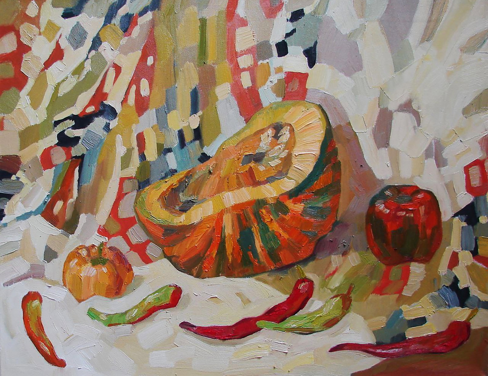 Oil painting Radish Tatyana Shulyak: Title: Oil painting Radish Tatyana Shulyak Description: 67SHUL Painter: Tatyana Shulyak Size: 55x70 cm/21.65x27.55 inches Components: oil, canvas Original painting CONDITION: excellent ARTIST: Tatyana