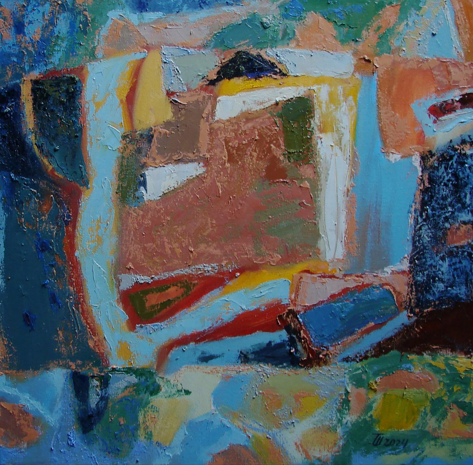 Oil painting Breakfast on the grass Tatyana Shulyak (1 of 5)