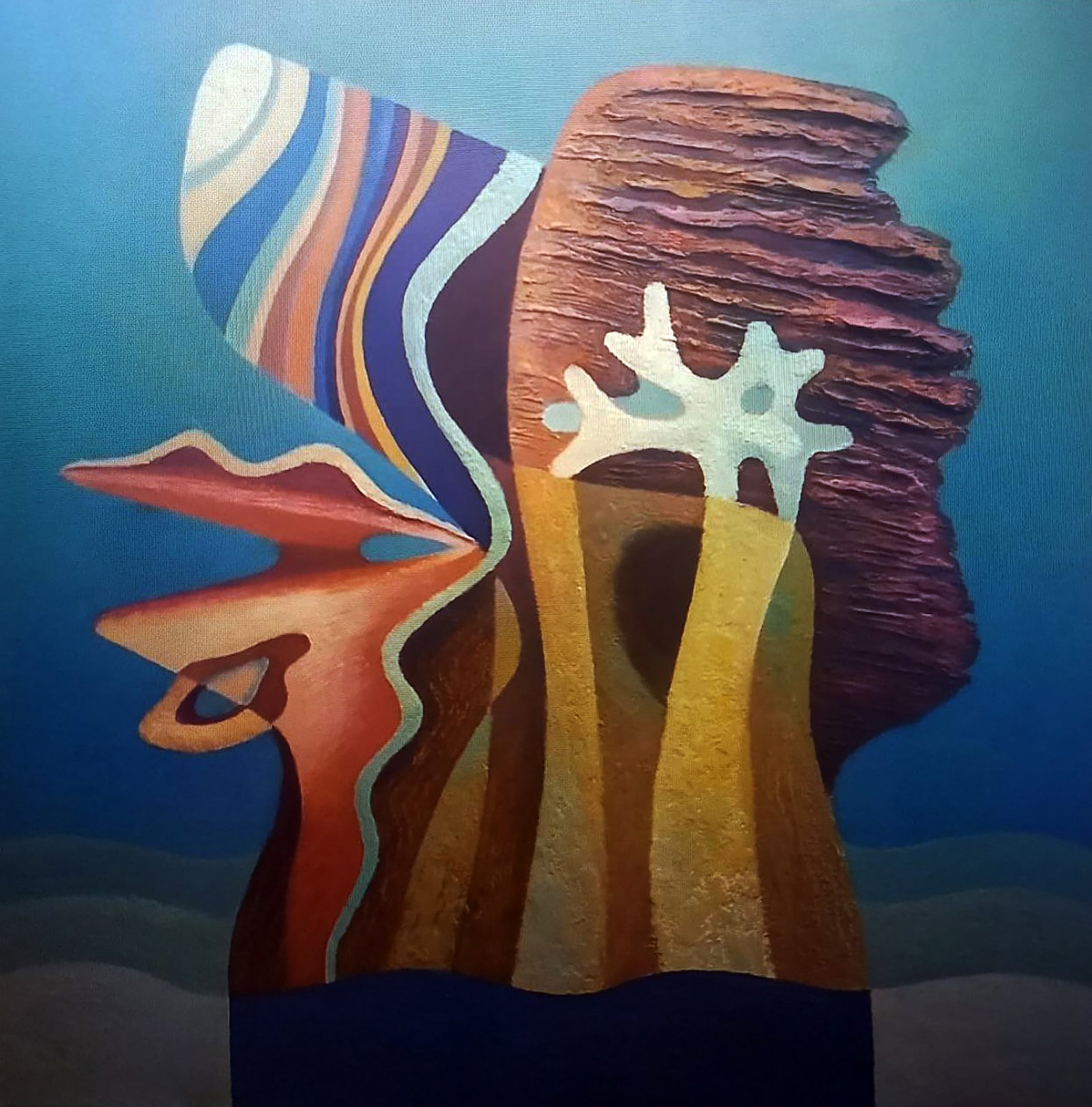 Oil painting Yellow corals Alexander Strashevich: Title: Oil painting Yellow corals Alexander Strashevich Description: 34STRASH Painter: Alexander Strashevich Size: 60x60 cm/23.62x23.62 inches Components: oil, cardboard Original painting CONDITION: e