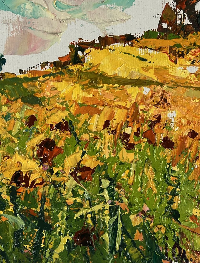 Oil painting Sunflowers in the Field Oleksiy Ivanyuk - 10