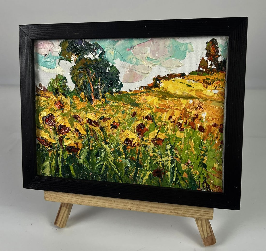 Oil painting Sunflowers in the Field Oleksiy Ivanyuk - 2