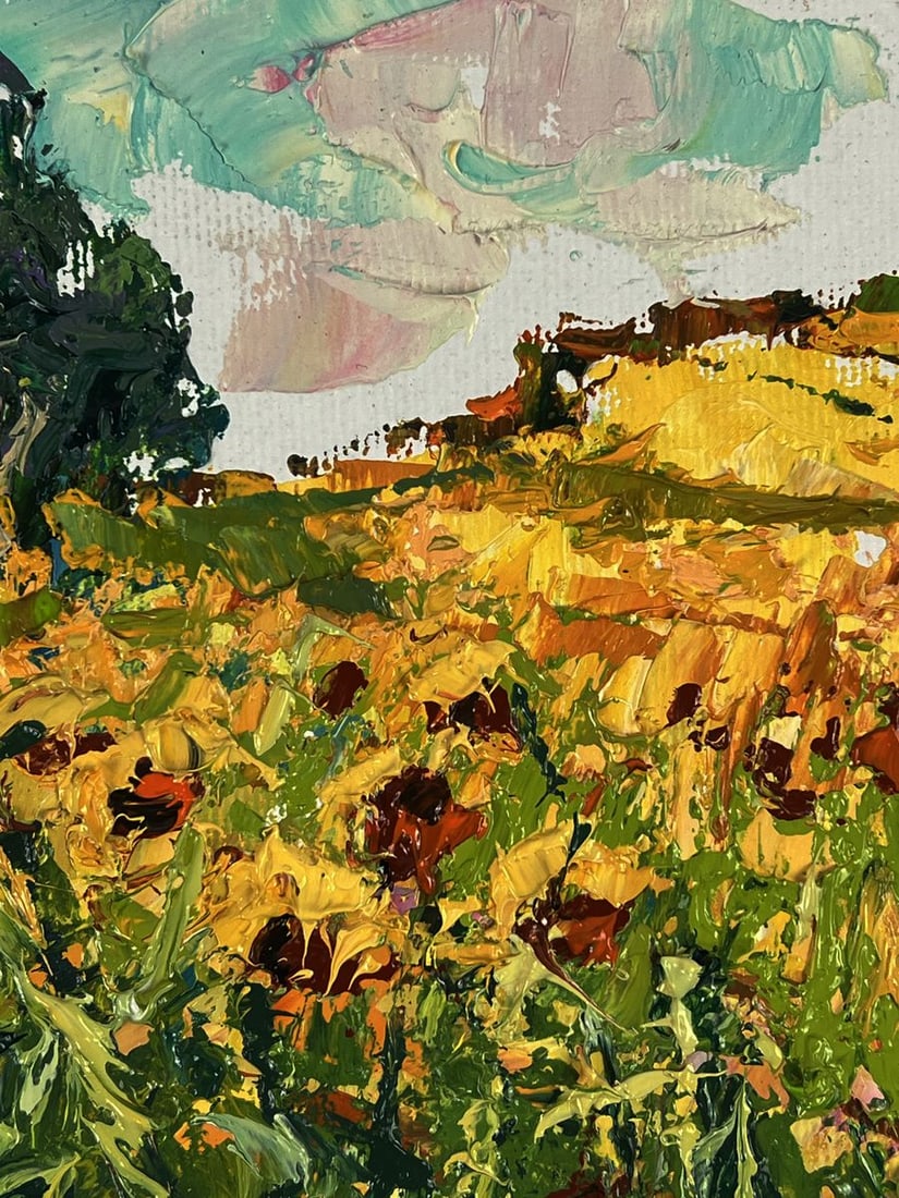 Oil painting Sunflowers in the Field Oleksiy Ivanyuk - 8