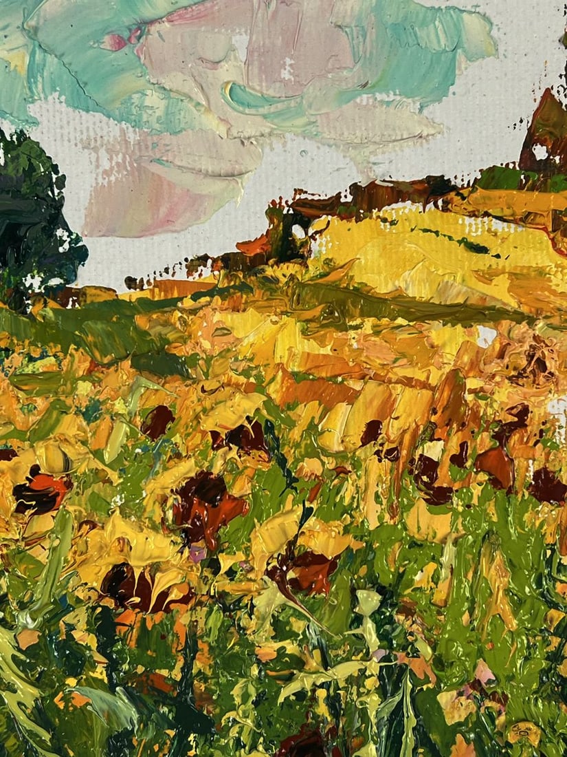 Oil painting Sunflowers in the Field Oleksiy Ivanyuk - 9
