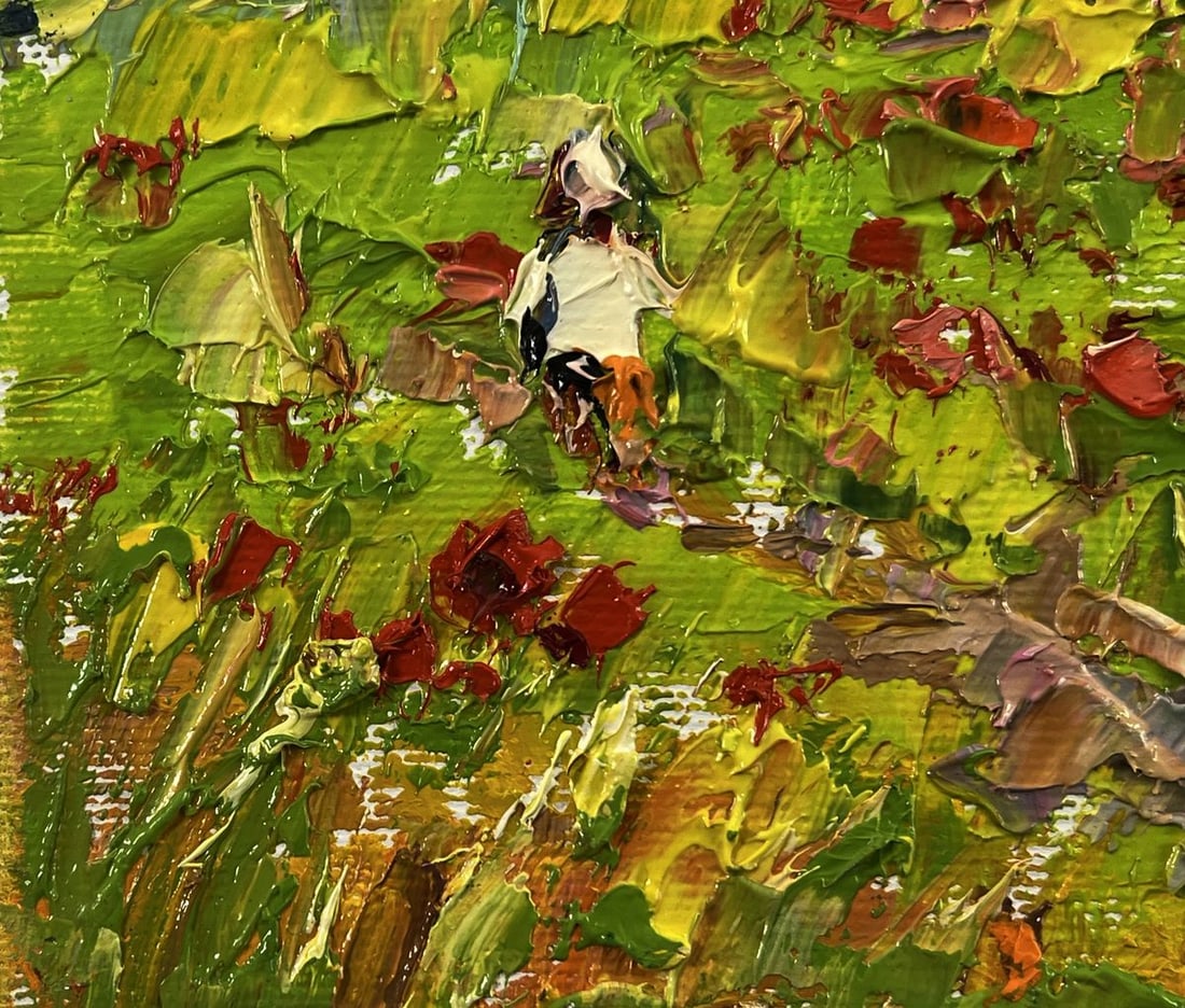 Oil painting In the poppy fields Oleksiy Ivanyuk - 5