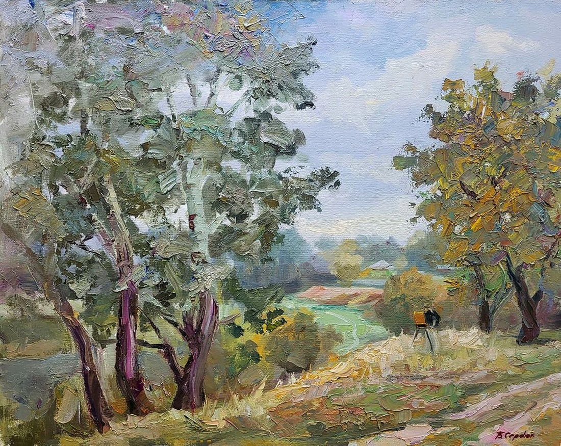 Oil painting Silver poplars Boris Serdyuk (1 of 7)