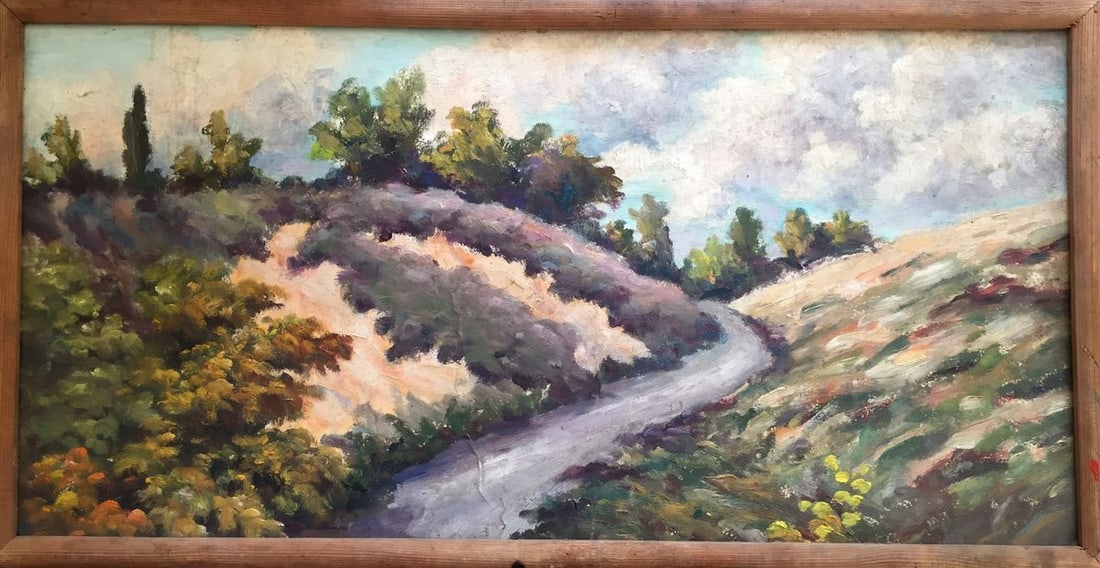 Oil painting Natural landscape: Title: Oil painting Natural landscape Description: No.740 *** ABOUT THIS PAINTING *** * TITLE: "Natural landscape" * SIZE: -x- cm/'-x- inches' * MEDIUM: oil, cardboard * HAND PAINTED: Original paintin