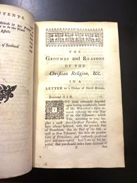 1741 Discourse on Grounds of Christian Religion - 2