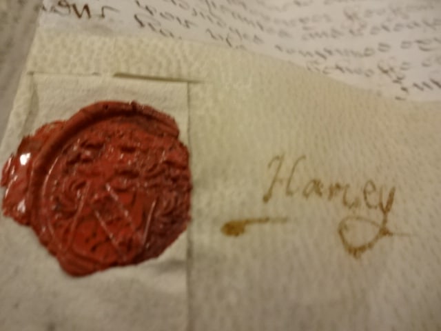 1696 Large English Vellum Deed Nice Seals - 4