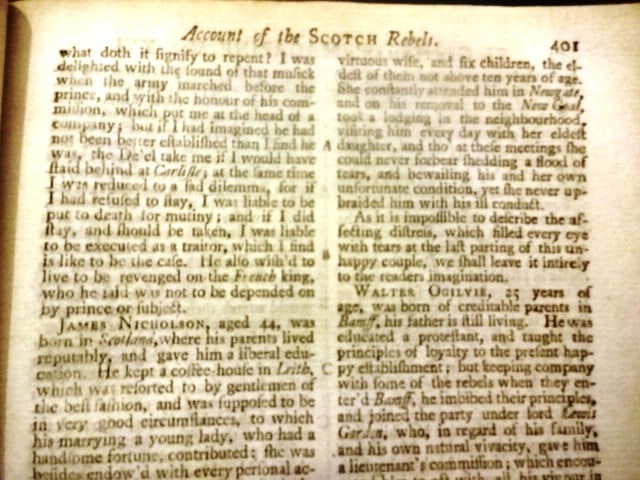 1746 Magazine Jacobite Rebellion Scot Rebellion and Executions - 4