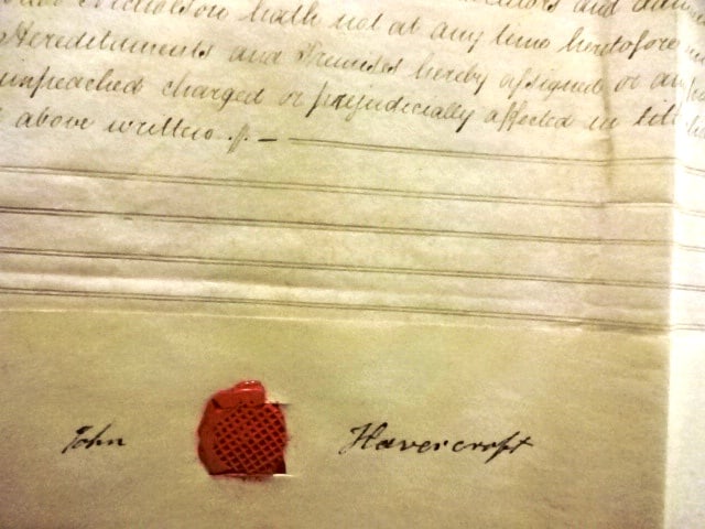 1830 Large English Vellum Indenture Red Wax Seals - 2