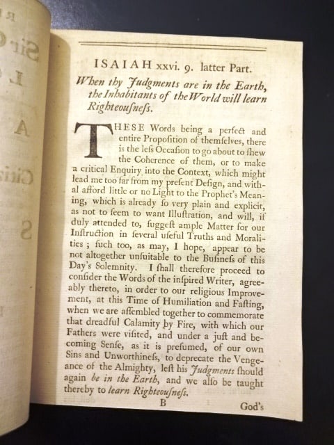 1753 Sermon to Citizens of London - 2