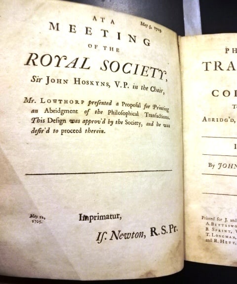1731 Philosophical Trandsactions Sir Isaac Newton Edmund Halley - 3