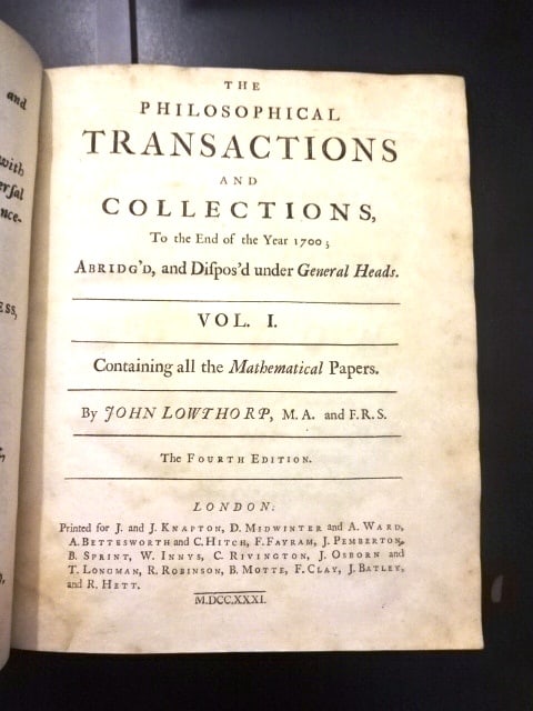 1731 Philosophical Trandsactions Sir Isaac Newton Edmund Halley - 4