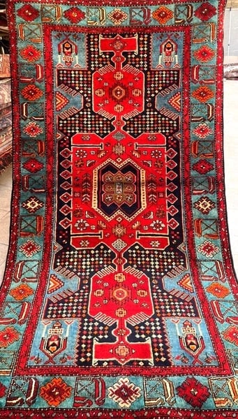 Hand Knotted Persian Tarom Tribal Wool Navy Oriental Area Rug 4'9" x 7'8" - 2