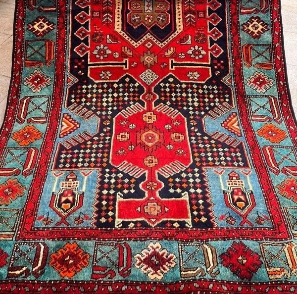 Hand Knotted Persian Tarom Tribal Wool Navy Oriental Area Rug 4'9" x 7'8" - 3