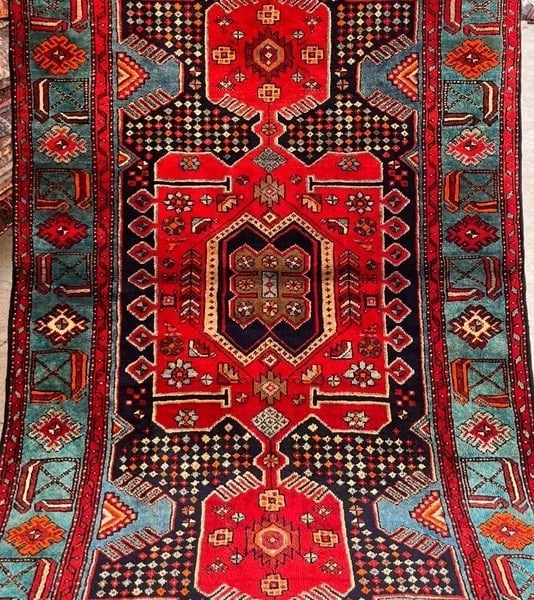 Hand Knotted Persian Tarom Tribal Wool Navy Oriental Area Rug 4'9" x 7'8" - 5