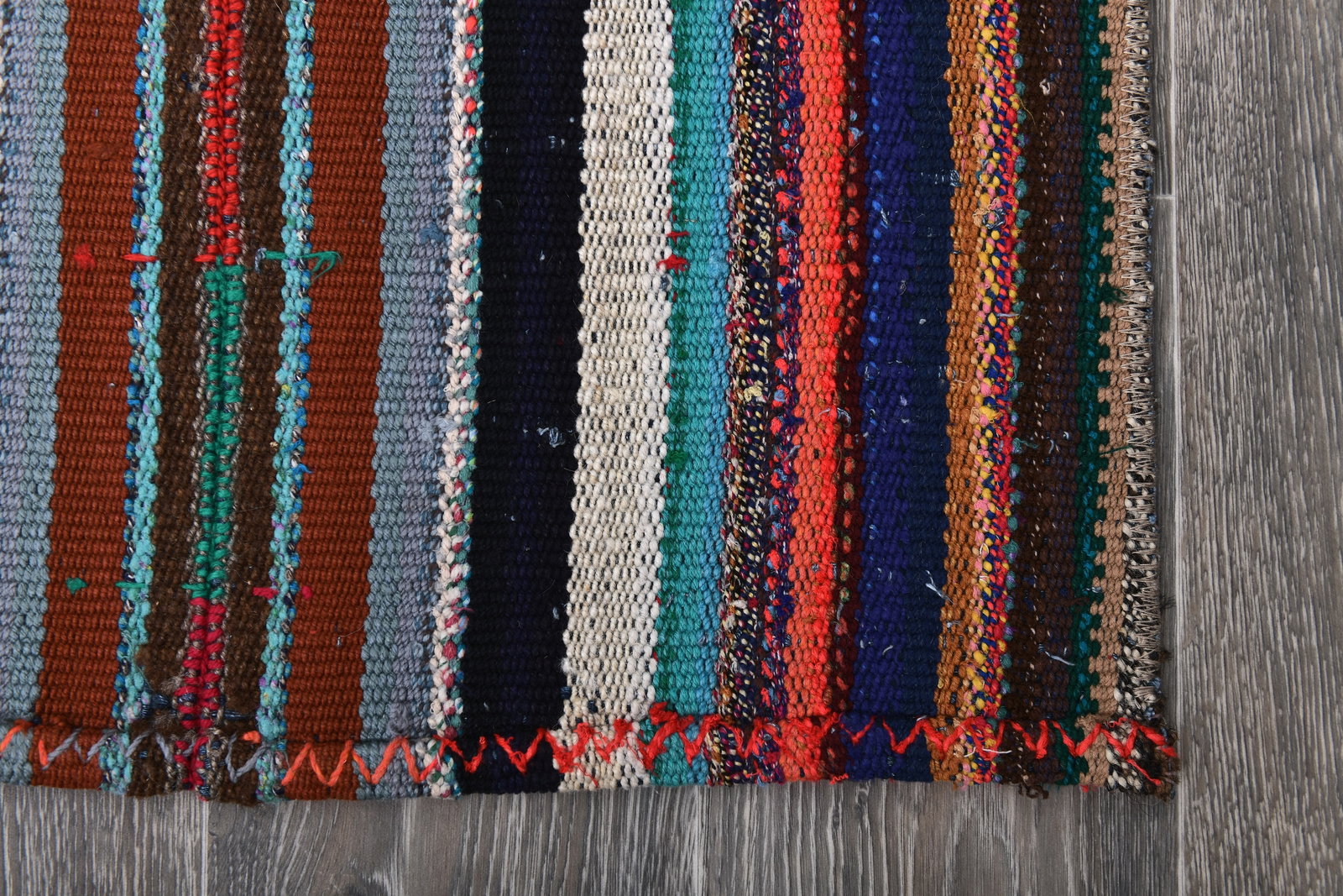 2'1'' x 7'8'' Turkish Handmade Kilim Rug - 241831 - 10