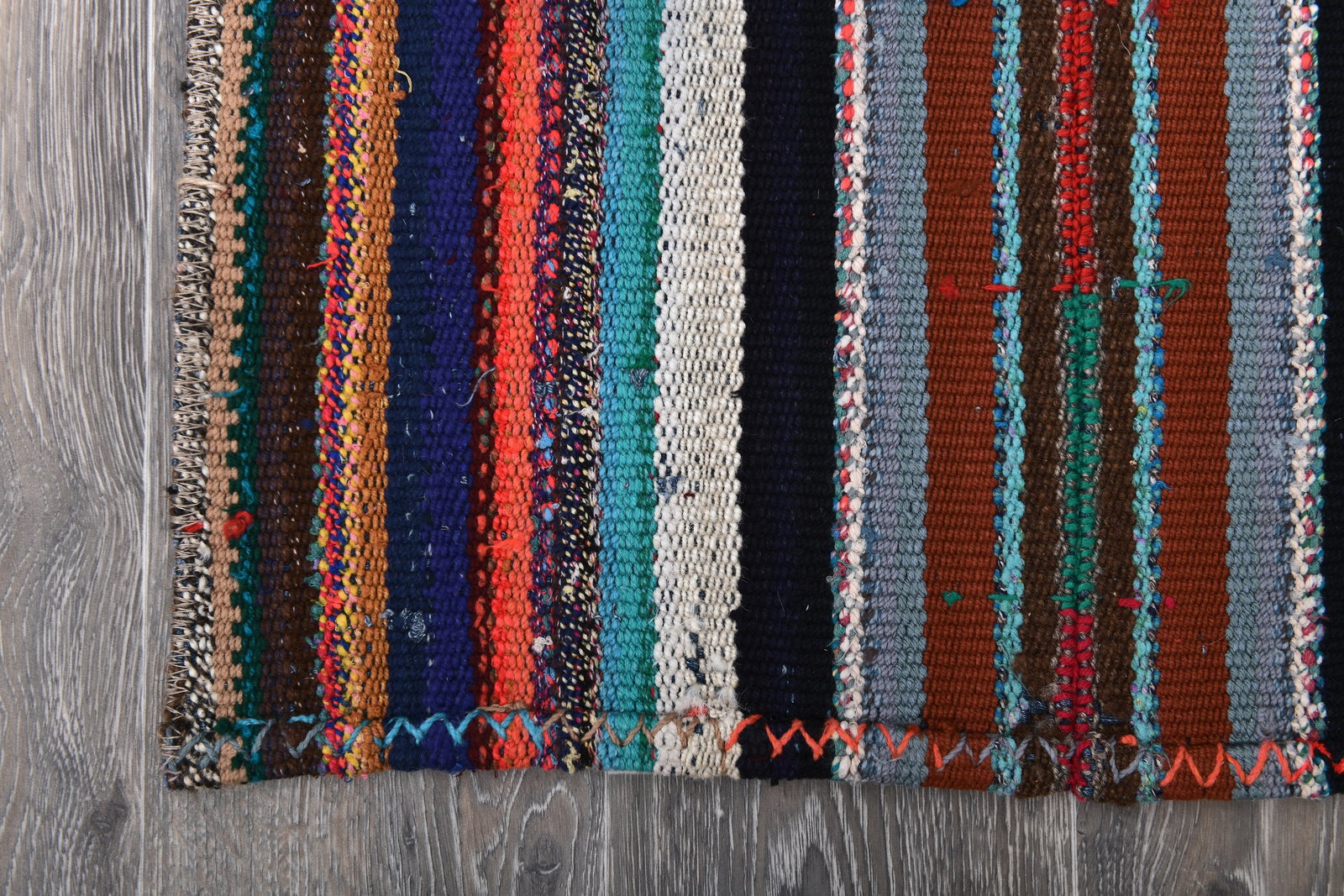 2'1'' x 7'8'' Turkish Handmade Kilim Rug - 241831 - 8