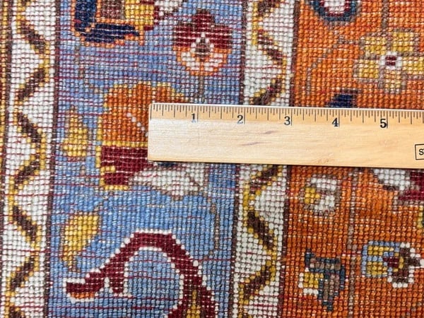 Hand-Knotted Caucasian Paisley Wool Tribal Oriental Area Rug Carpet 6' x 8'8" - 10