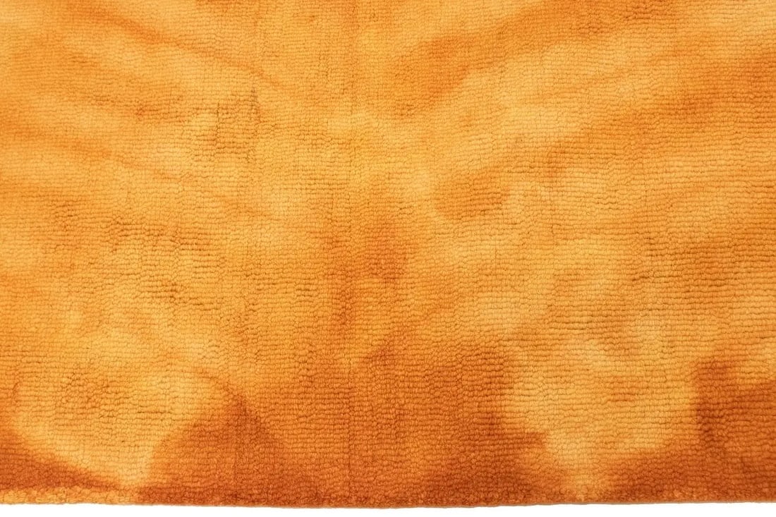 Solar Orange Tie-Dye 5X8 Hand-Tufted Modern Rug - 10
