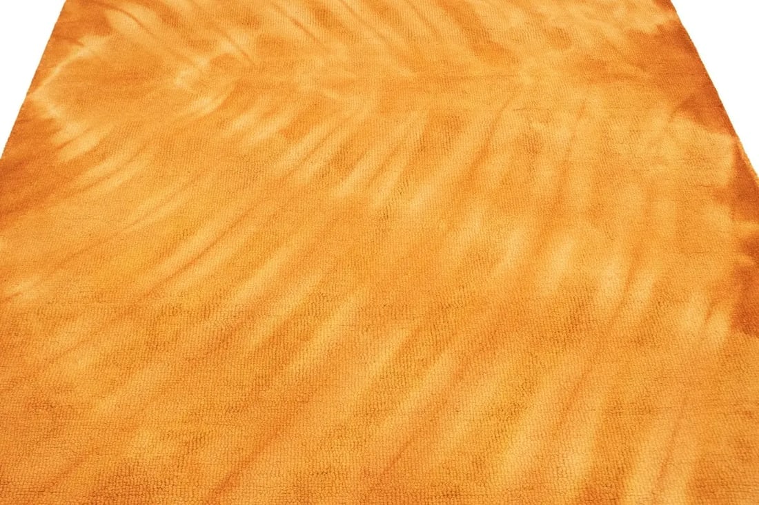 Solar Orange Tie-Dye 5X8 Hand-Tufted Modern Rug - 11