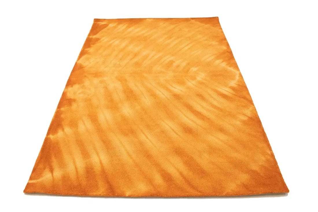 Solar Orange Tie-Dye 5X8 Hand-Tufted Modern Rug - 3